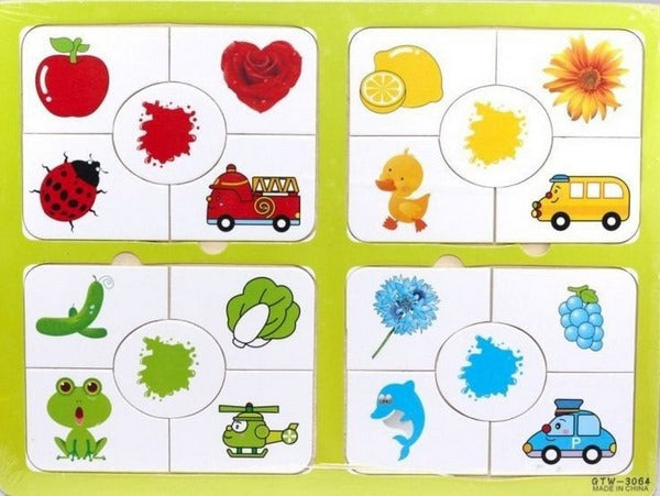 Wooden Color Matching Puzzle - EKT3305