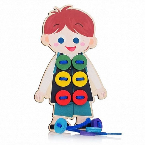 Wooden Boy Shirt Lacing Board - EKT3323