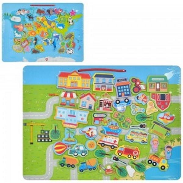 Wooden Lifestyle Magnatic Maze Board - EKT3356