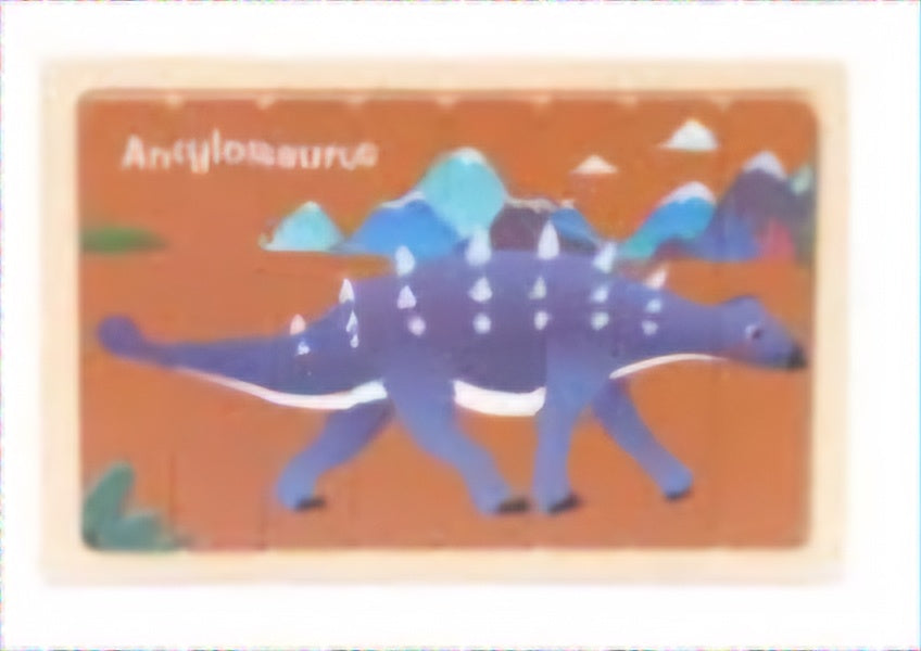 Wooden Double Sided 8Pc Stick Puzzle Dino - EKT3403
