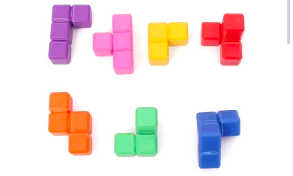 Rainbow Cubes 3D Puzzle Arrange 7 Pieces to Form Cube - EKT3522