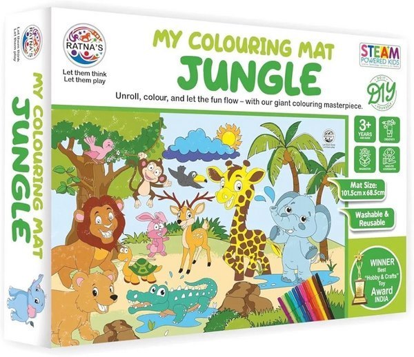 My Colouring Mat Jungle Theme - EKT3564