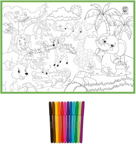 My Colouring Mat Jungle Theme - EKT3564