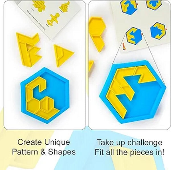 Modern Tangram Puzzle With 60 Challenges - EKT3585