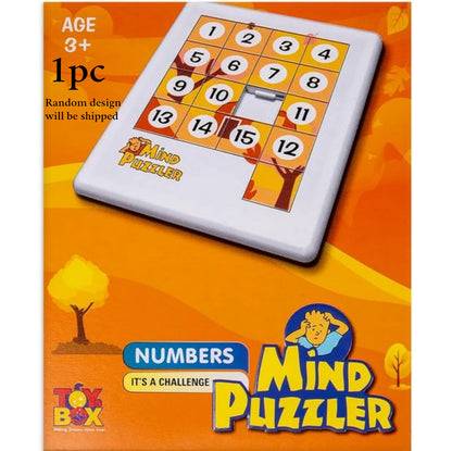 Kids Mini Number Sliding Game 1 To 15 1Pc Random Designs Will Be Shipped - EKT3605