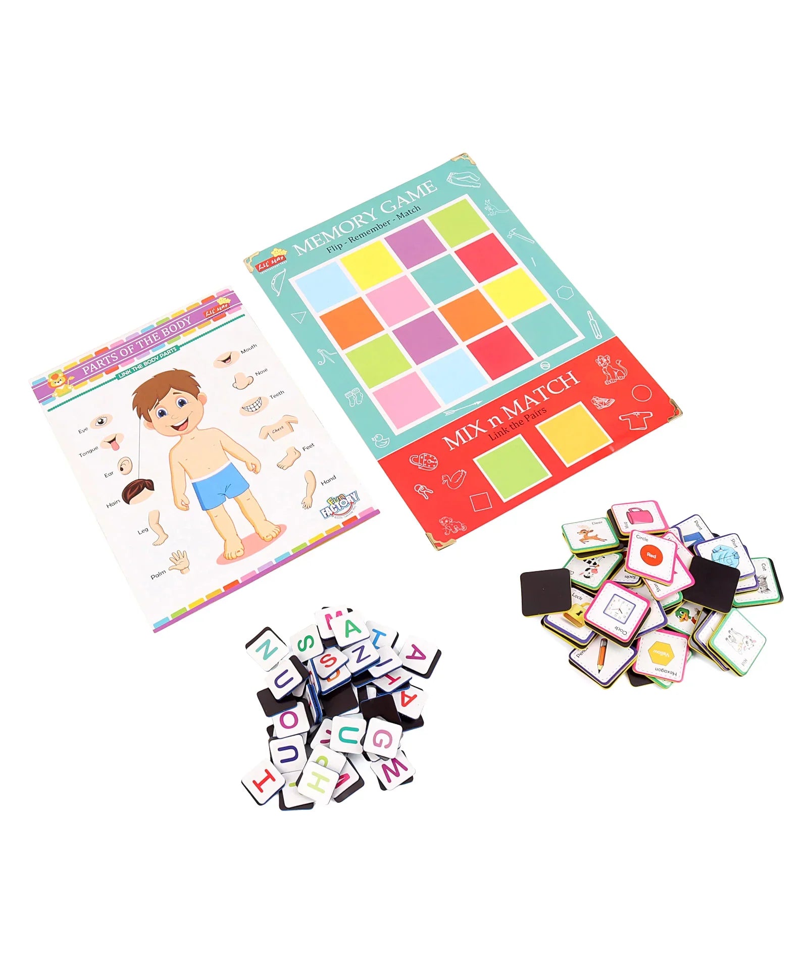 Kids Magnetic Learning Kit Mix And Match - EKT3618