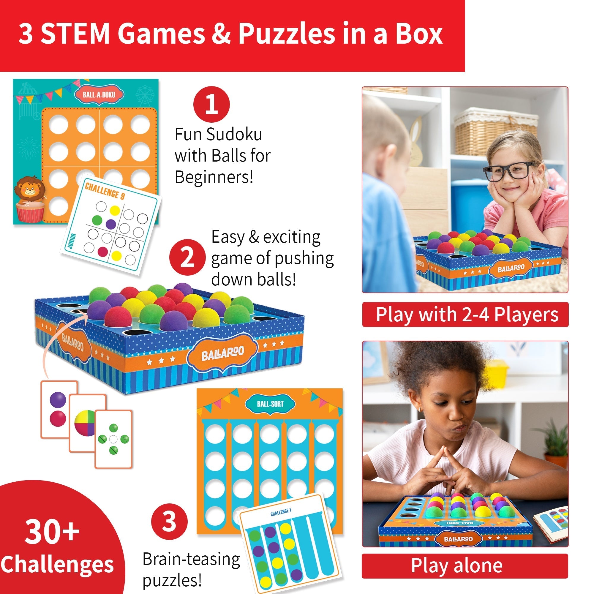 Ballaroo 3 Mind Blowing Logic Games And Puzzles - EKT3697