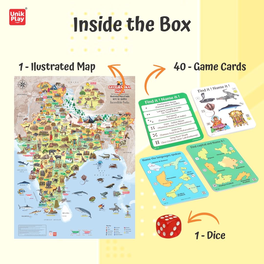 Goegrafika India - Play and learn about India - EKT3703