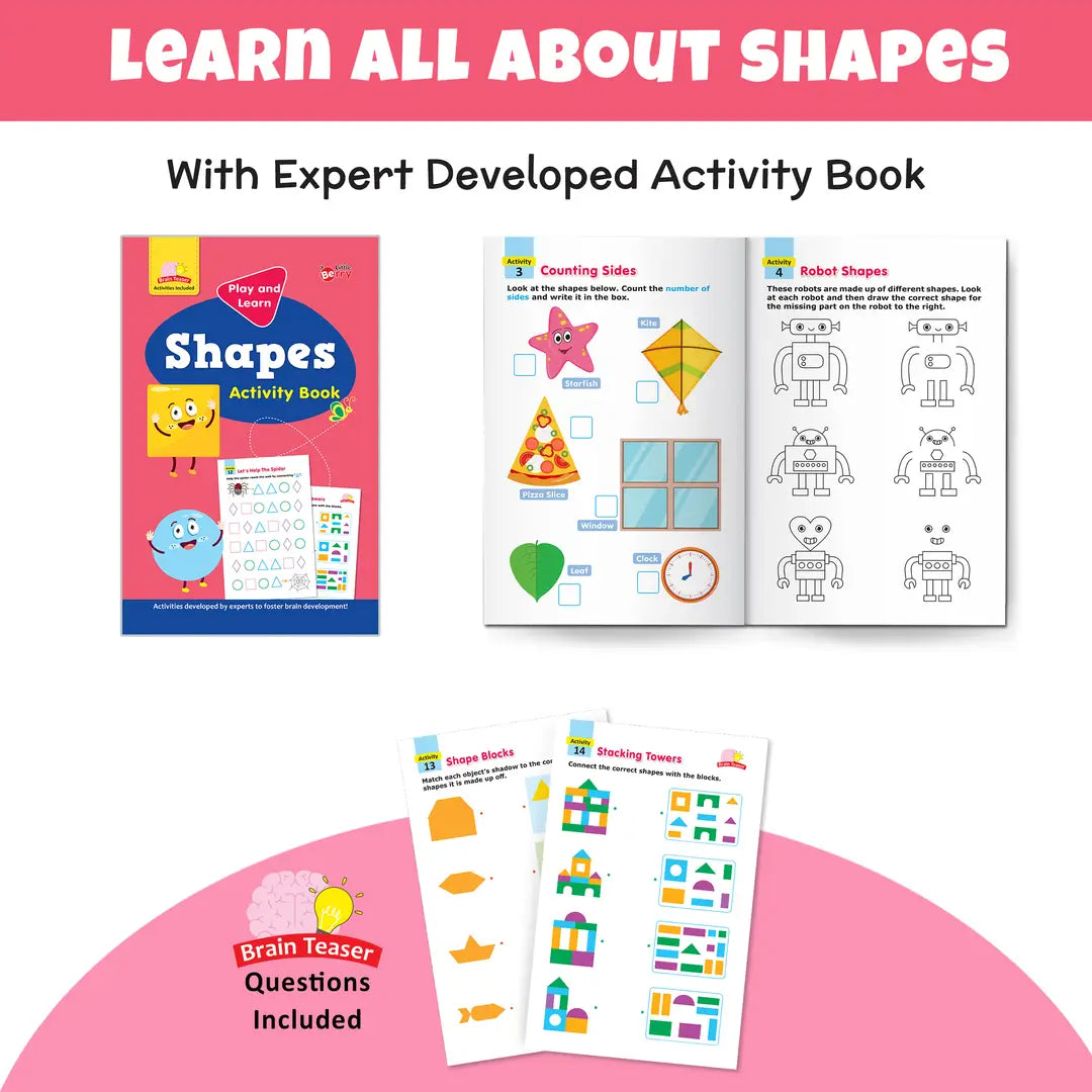 Play and Learn Puzzles - Shapes | 5 Different Puzzle Games | Learning & Educational Toy - EKT3727