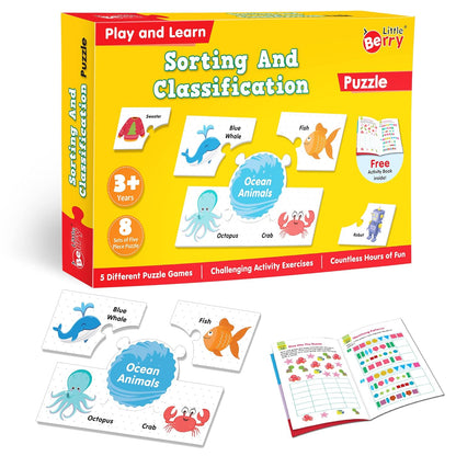 Play and Learn Puzzles - Sorting and Classification | 5 Different Puzzle Games | Learning & Educational Toy - EKT3729