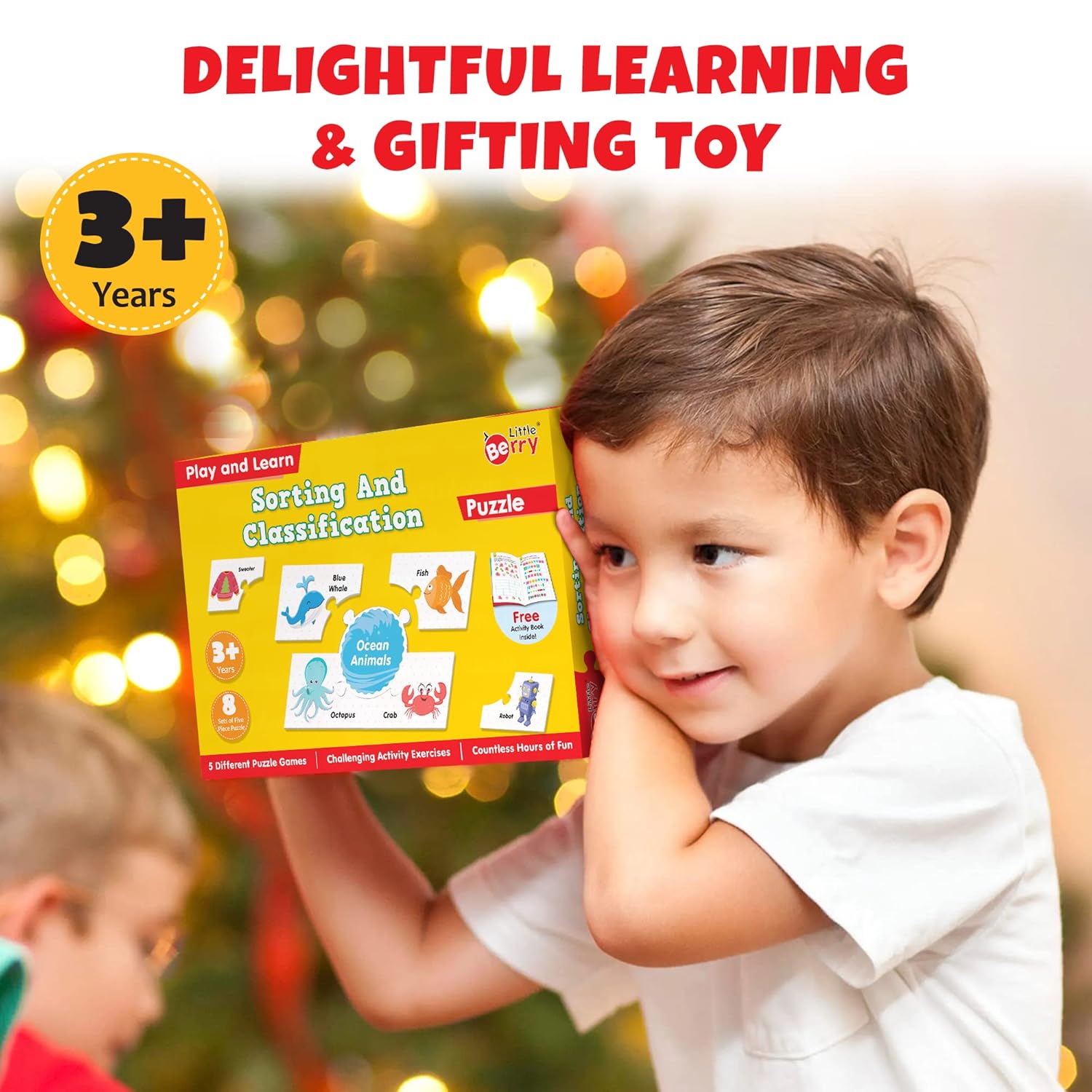Play and Learn Puzzles - Sorting and Classification | 5 Different Puzzle Games | Learning & Educational Toy - EKT3729
