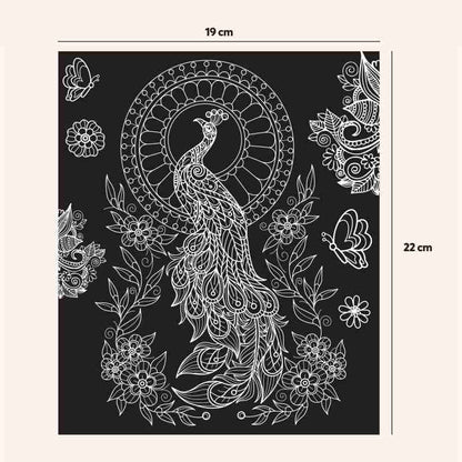 Neon Animals & Birds Junior Colouring Kit | Mandala Sheets - EKT3745