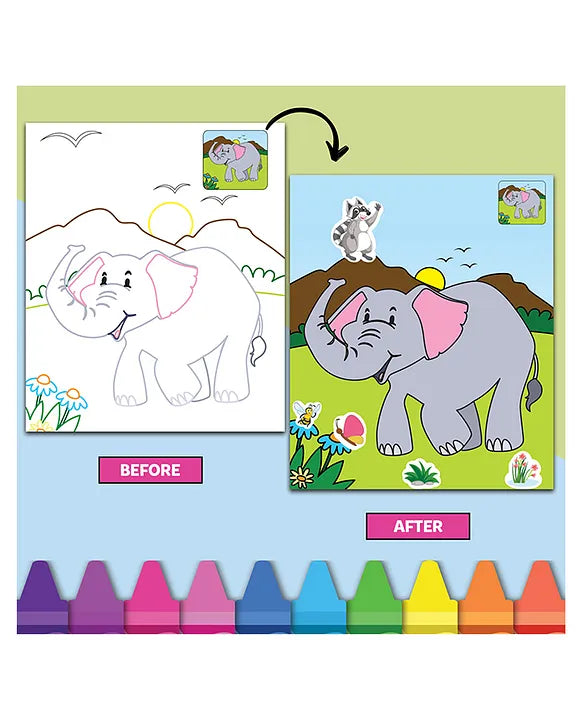 My First Colouring Kit Animal Kingdom - EKT3746