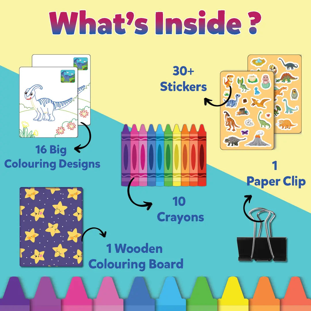 My First Colouring Kit World of Dinosaurs - EKT3747