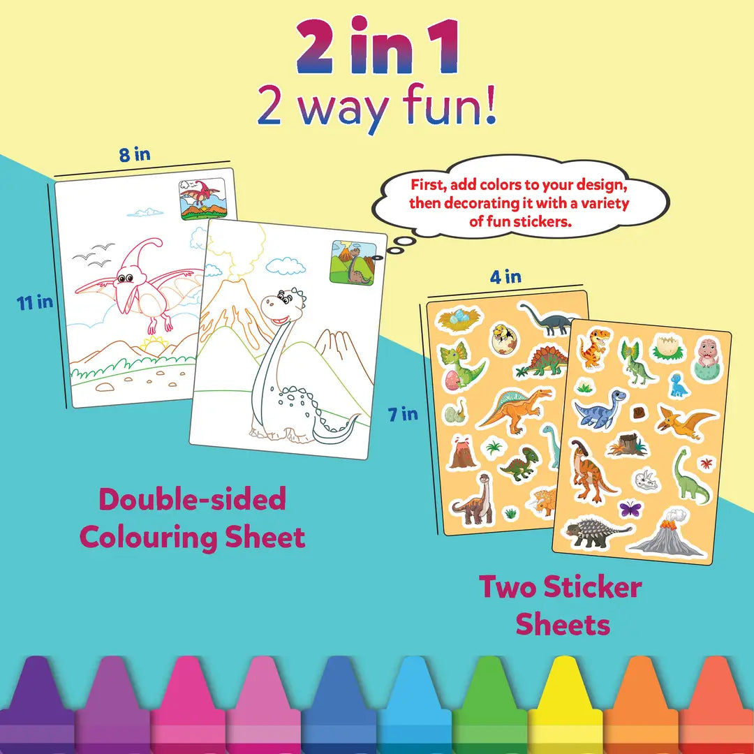 My First Colouring Kit World of Dinosaurs - EKT3747