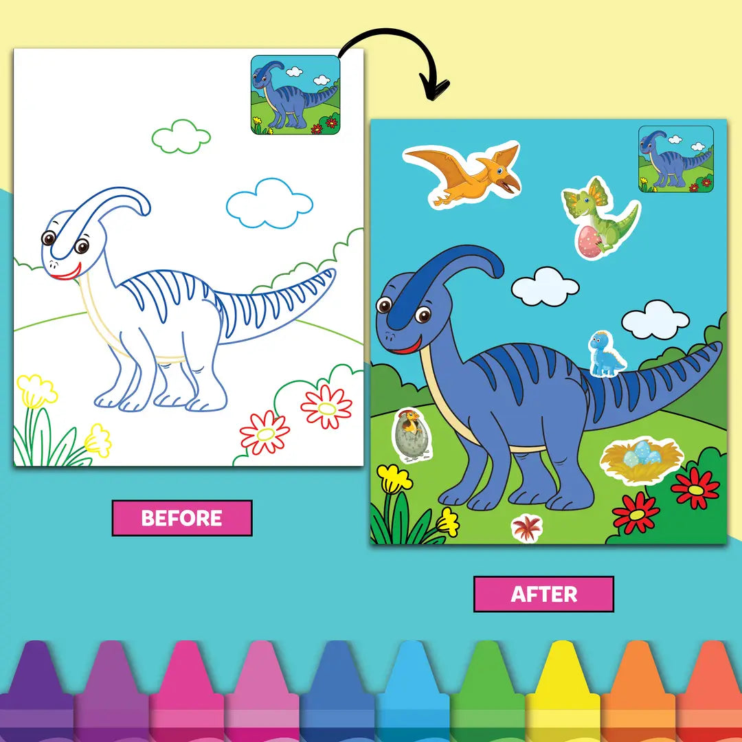 My First Colouring Kit World of Dinosaurs - EKT3747