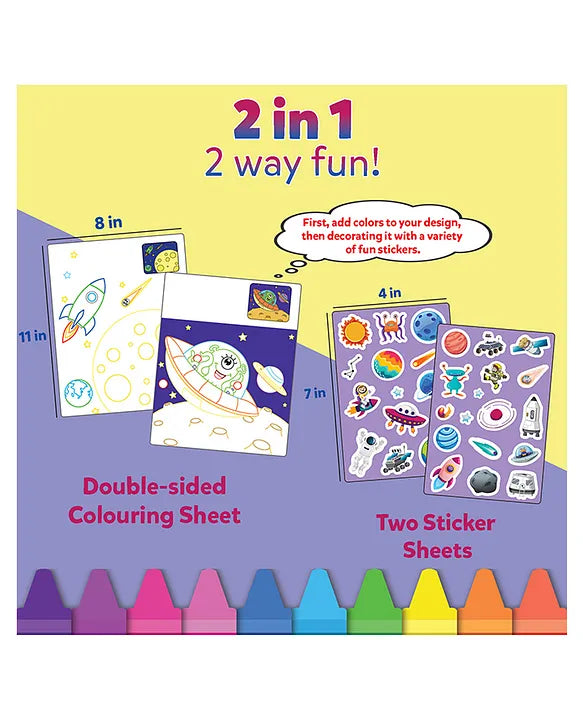 My First Colouring Kit Space Adventure - EKT3748