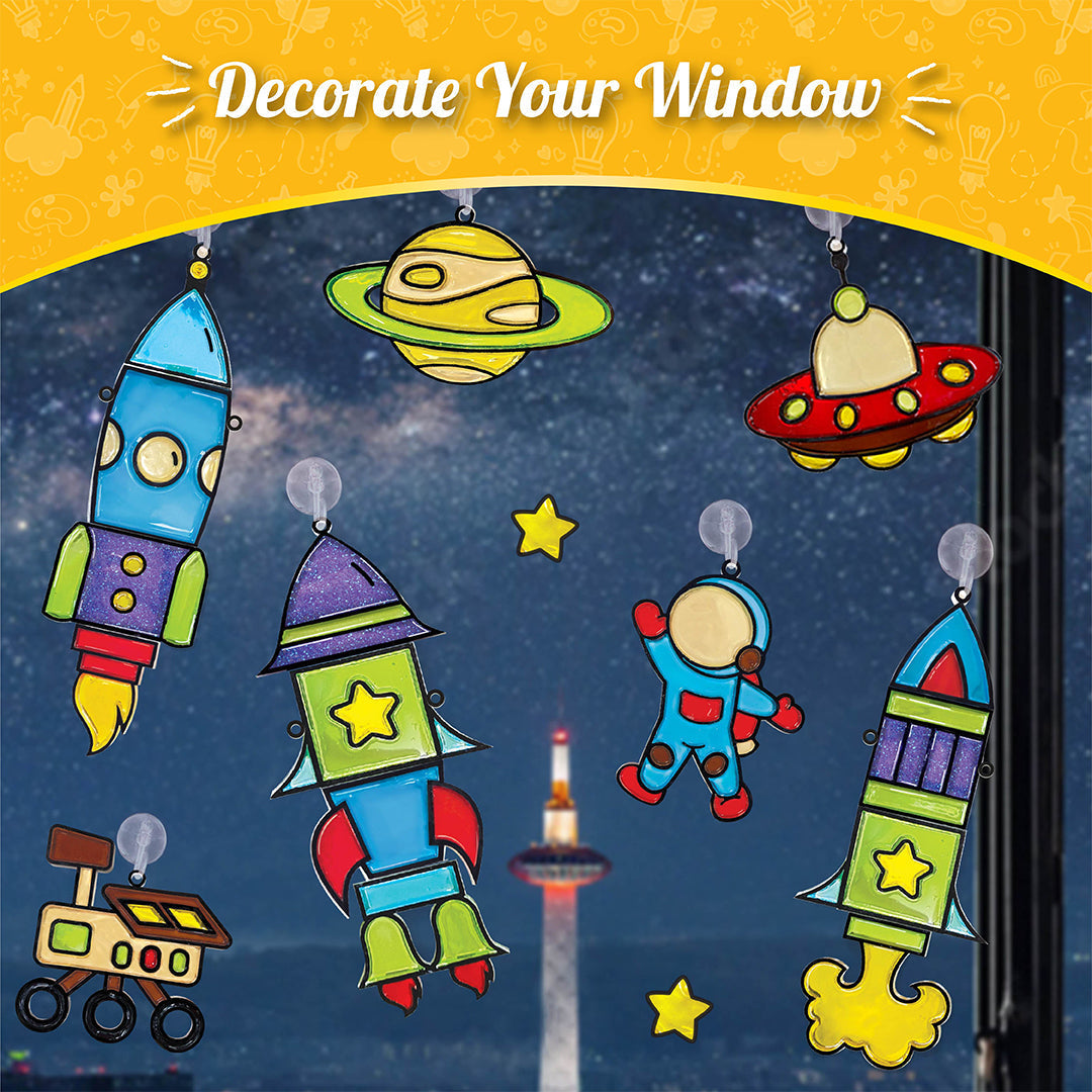 DIY Art - Rocket | Shining Glass Paint - EKT3778