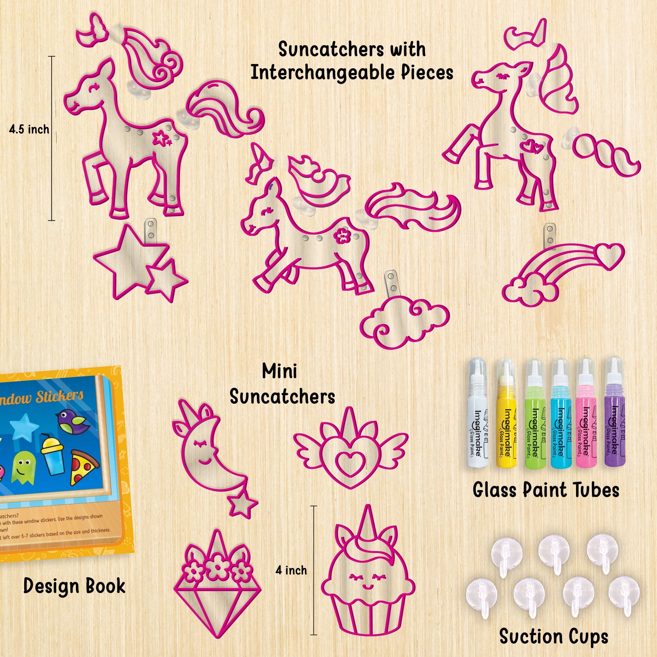 DIY Art - Unicorn | Shining Glass Paint - EKT3780