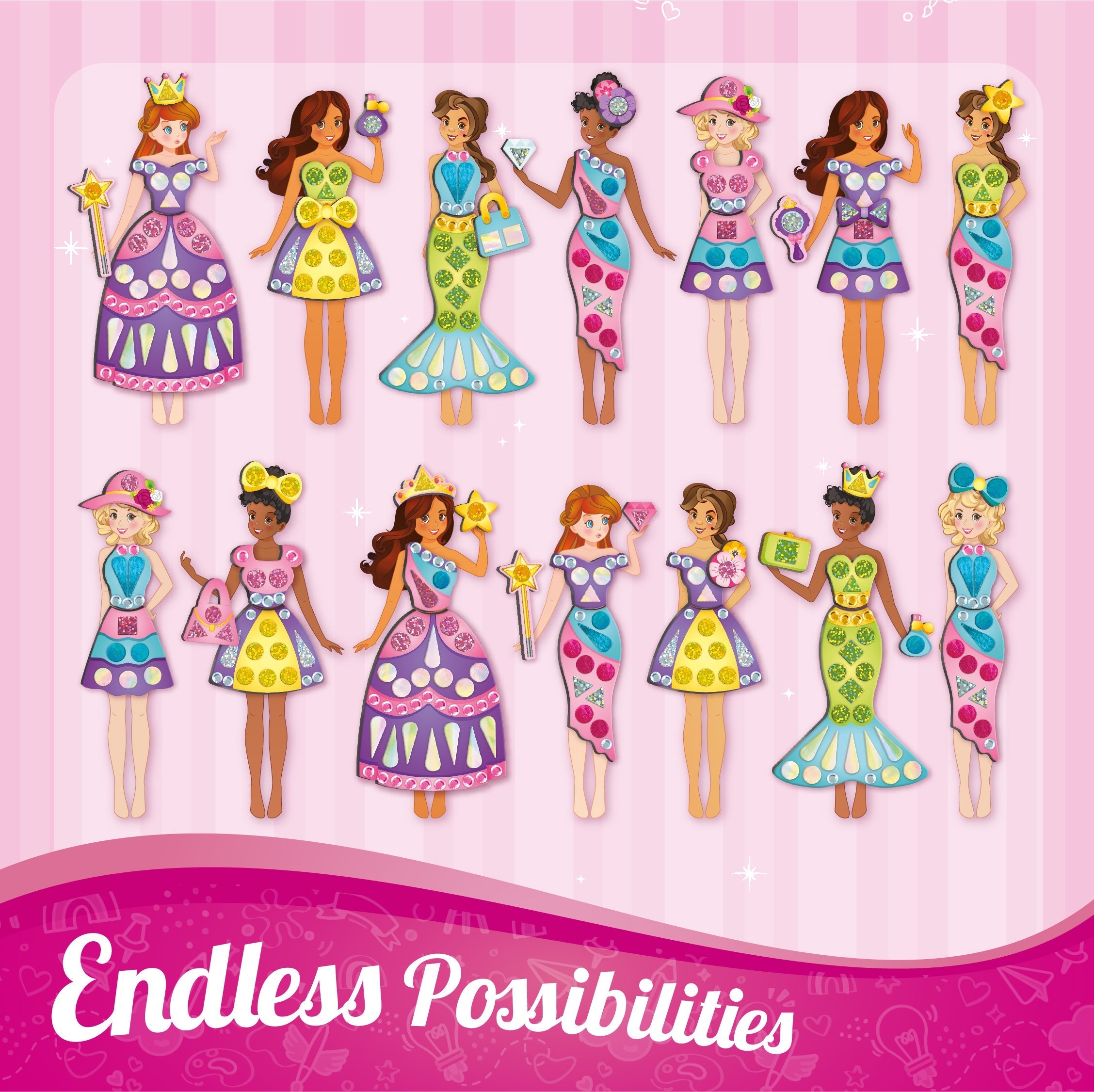 DIY Magnetic Dress Up - Princess - EKT3784