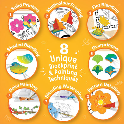 DIY Madhubani Kit | Intermediate Pattern & Techniques - EKT3787