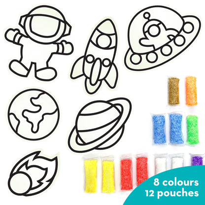 DIY Clay Stickers - Space | Air Dry Foam Clay - EKT3794