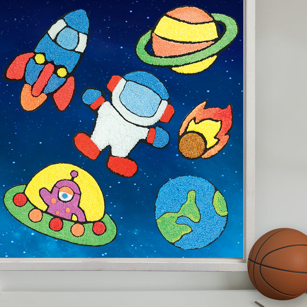 DIY Clay Stickers - Space | Air Dry Foam Clay - EKT3794