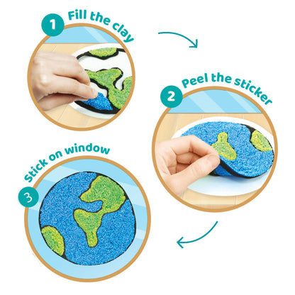 DIY Clay Stickers - Space | Air Dry Foam Clay - EKT3794