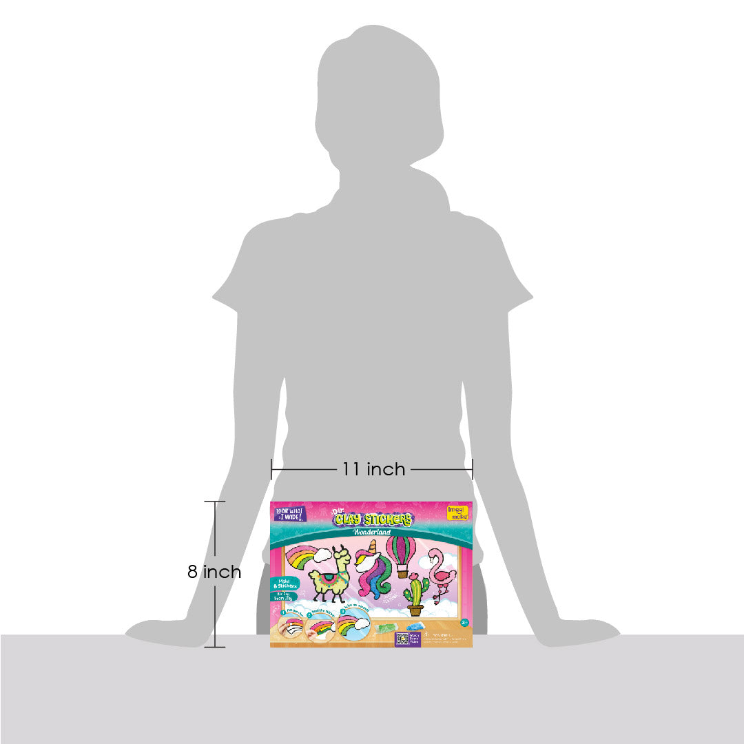 DIY Clay Stickers - Mega Wonderland | Air Dry Foam Clay - EKT3795