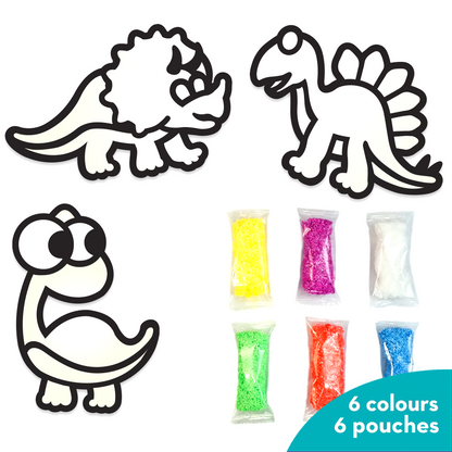 DIY Clay Stickers - Dino Pals | Air Dry Foam Clay - EKT3796
