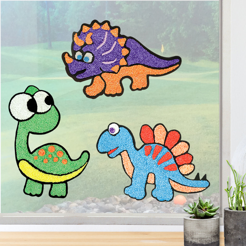 DIY Clay Stickers - Dino Pals | Air Dry Foam Clay - EKT3796