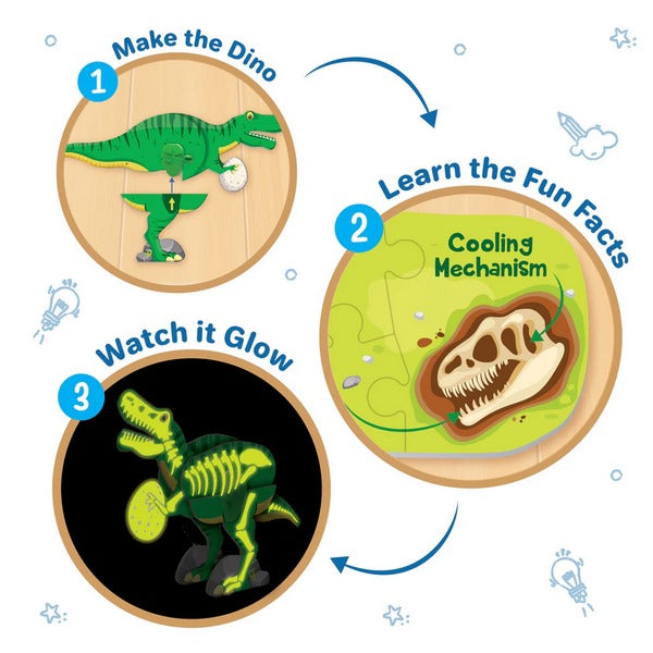 DIY Glow In the Dark Mighty Dinos - EKT3806