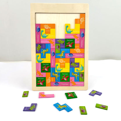 Wooden Intelligence Dino Theme Puzzle - EKT3811