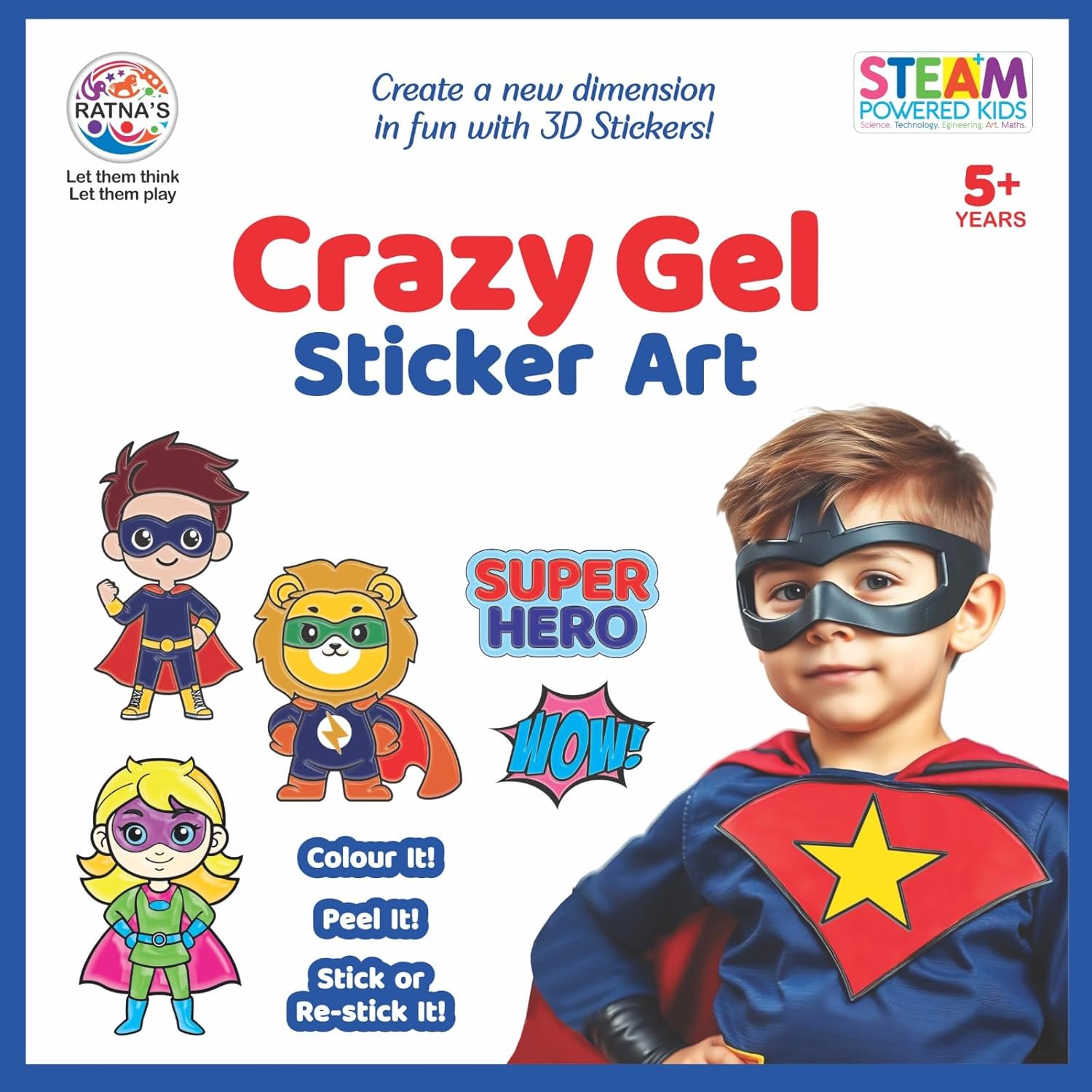 Diy Crazy Gel Stick Art Super Hero - EKT3864