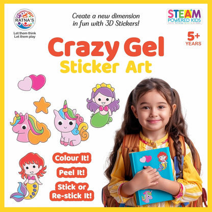 Diy Crazy Gel Stick Art Unicorn And Mermaid - EKT3865