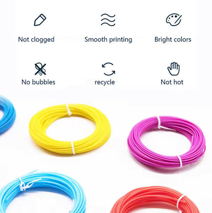 3D Pen Filaments Refill 20 Colours 5 Meters - EKT3868