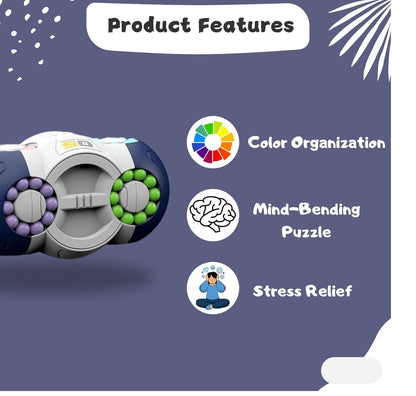 8 Side Rotating Magic Bean Cube Toy Multidimension - EKT3871