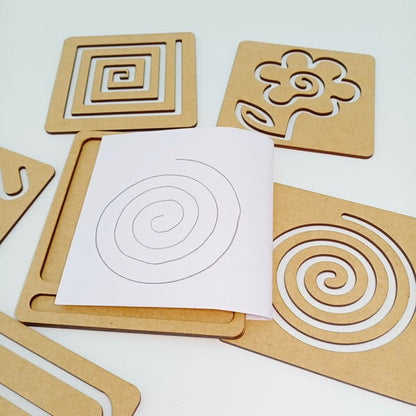 Wooden Cognitive Tracing Board Pattern 2 - EKW0182