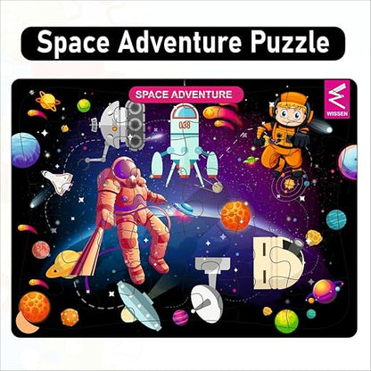 Wooden Space Theme Jigsaw Puzzle - EKW0297