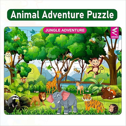 Wooden Jungle Theme Jigsaw Puzzle - EKW0299