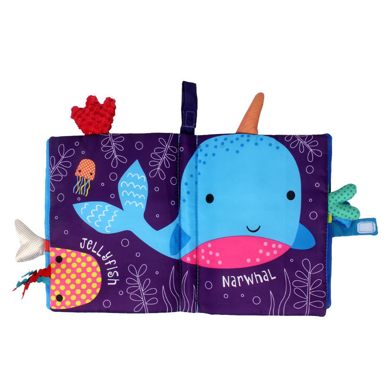 Fidtoy Sensory Fabric Book for Toddlers – Soft Interactive Baby Learning Book