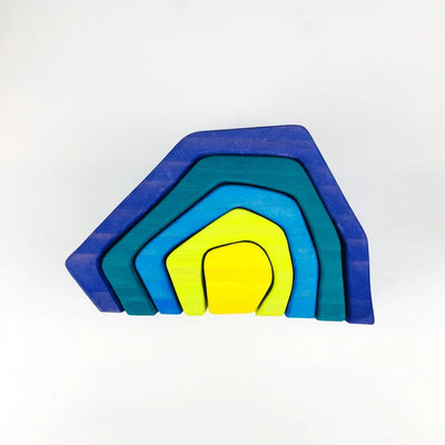 Fidtoy Earth Rainbow Toys Juguete apilable de madera