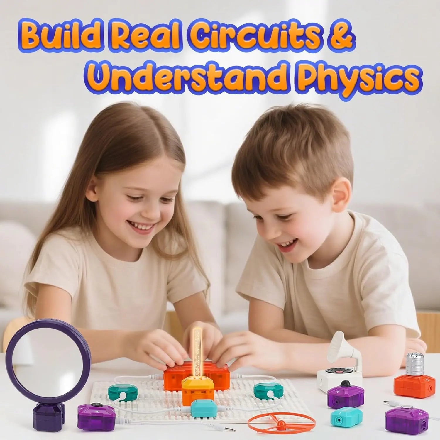 Kit scientifique et technique de circuit électrique avec plus de 215 expériences pour les enfants