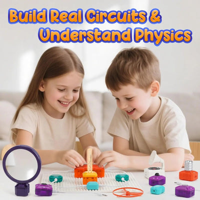 Kit scientifique et technique de circuit électrique avec plus de 215 expériences pour les enfants