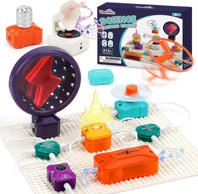 Kit scientifique et technique de circuit électrique avec plus de 215 expériences pour les enfants