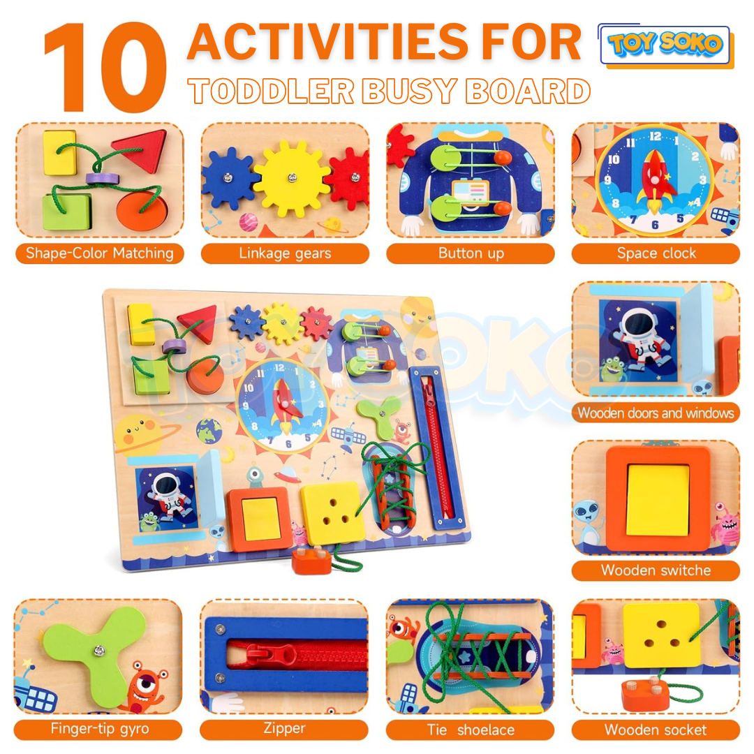 Cosmic Sensory Board – Interactive Learning Toys for Toddlers