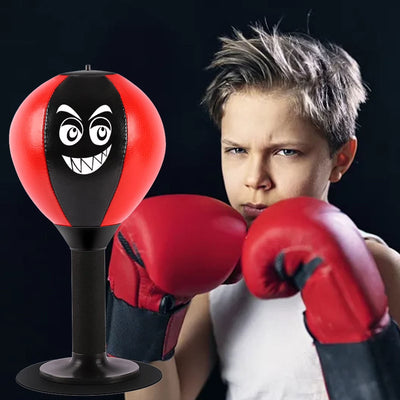 Fidtoy Tabletop Boxing Bag – Suction Cup Punching Bag for Desk Use