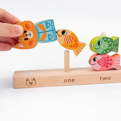Wooden Magnetic Fishing and Counting Game- Mathematics toys
