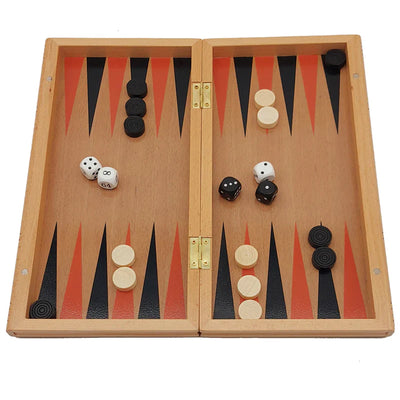 Set de ajedrez y backgammon Jaques London de segunda