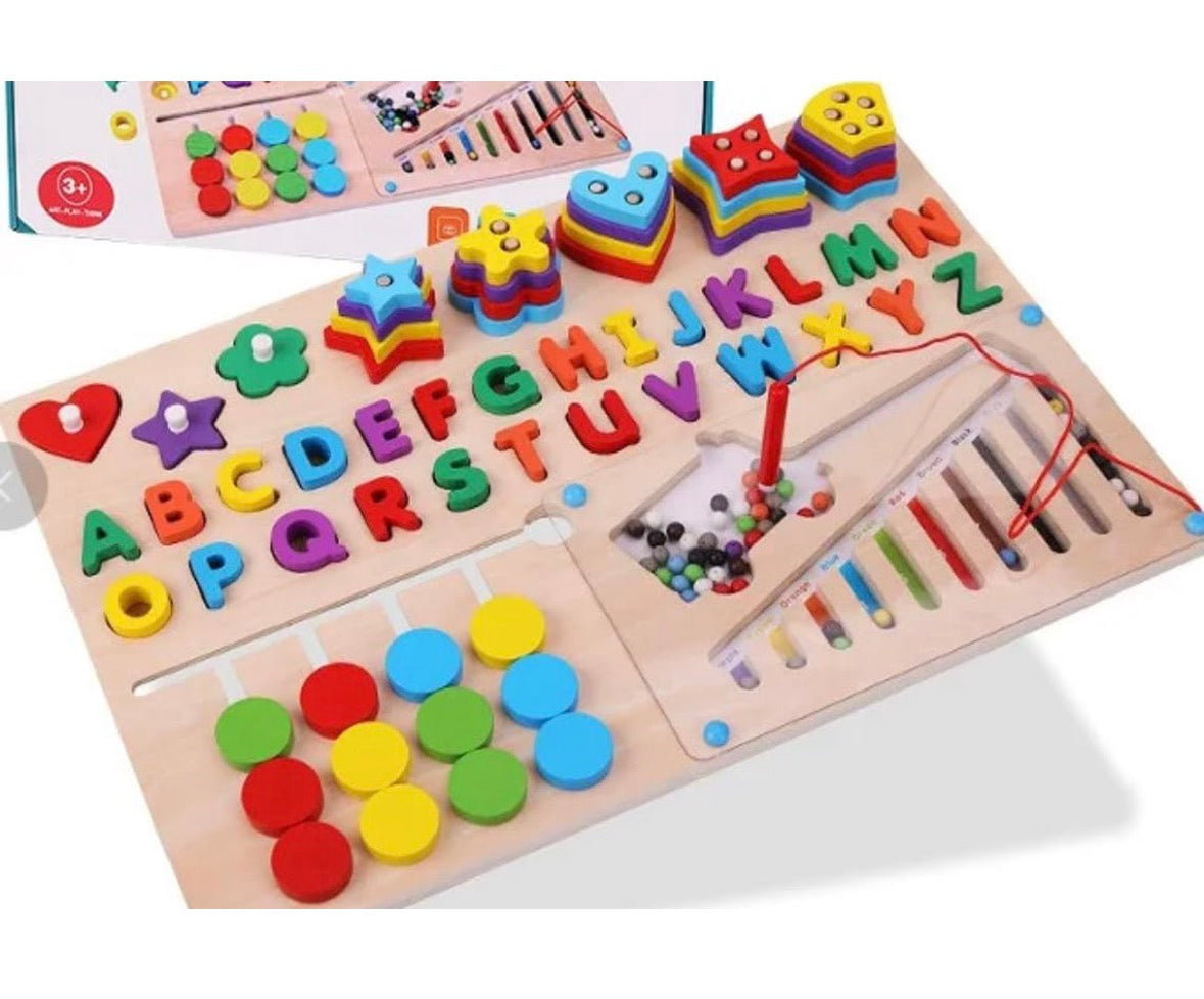 Wooden Learning 6 in 1 toys